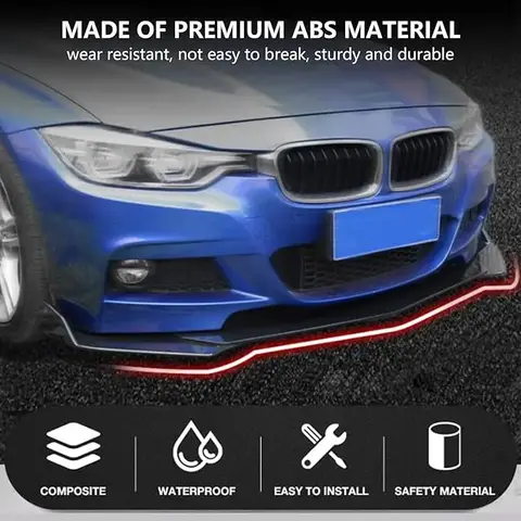 8 best sales universal front lip spoiler - №4
