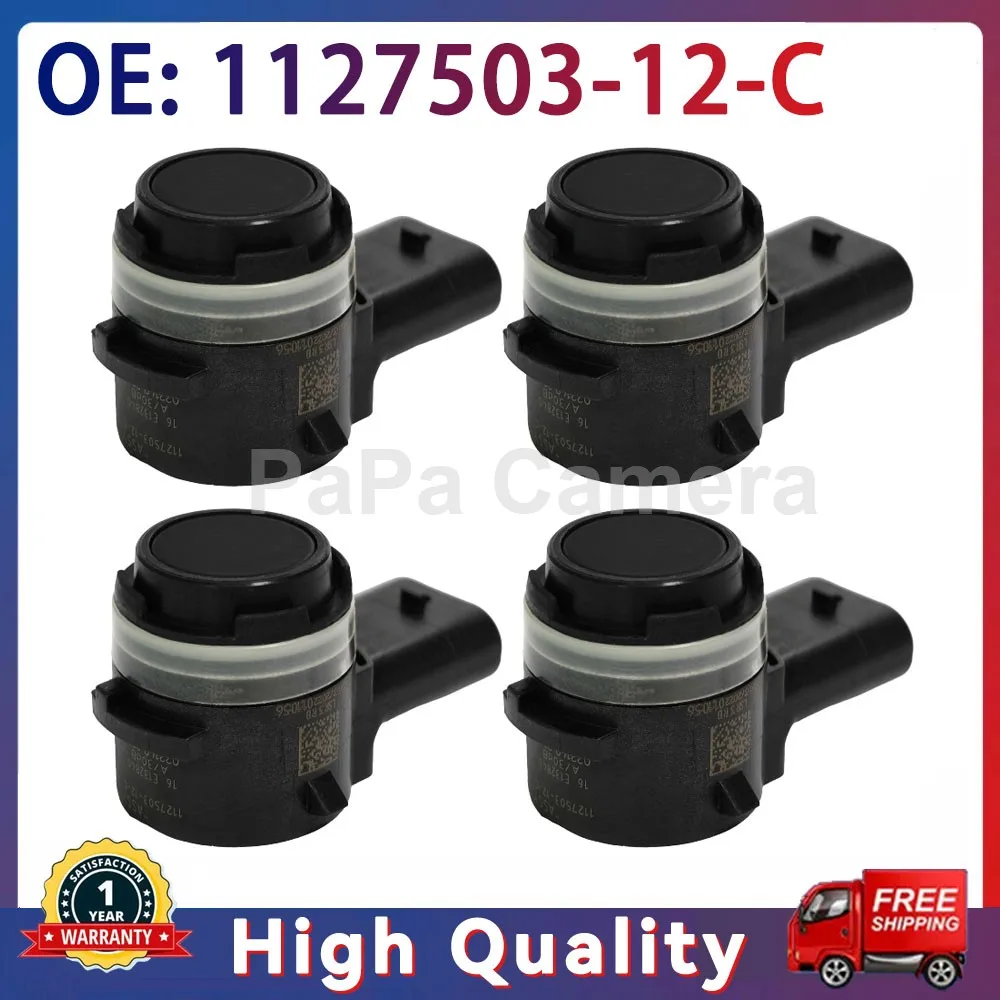 4PCS High Quality 1127503-12-C 1127503 Car PDC Radar Parking Sensor For Tesla Model 3 Y S X Front Rear Bumper Accessories