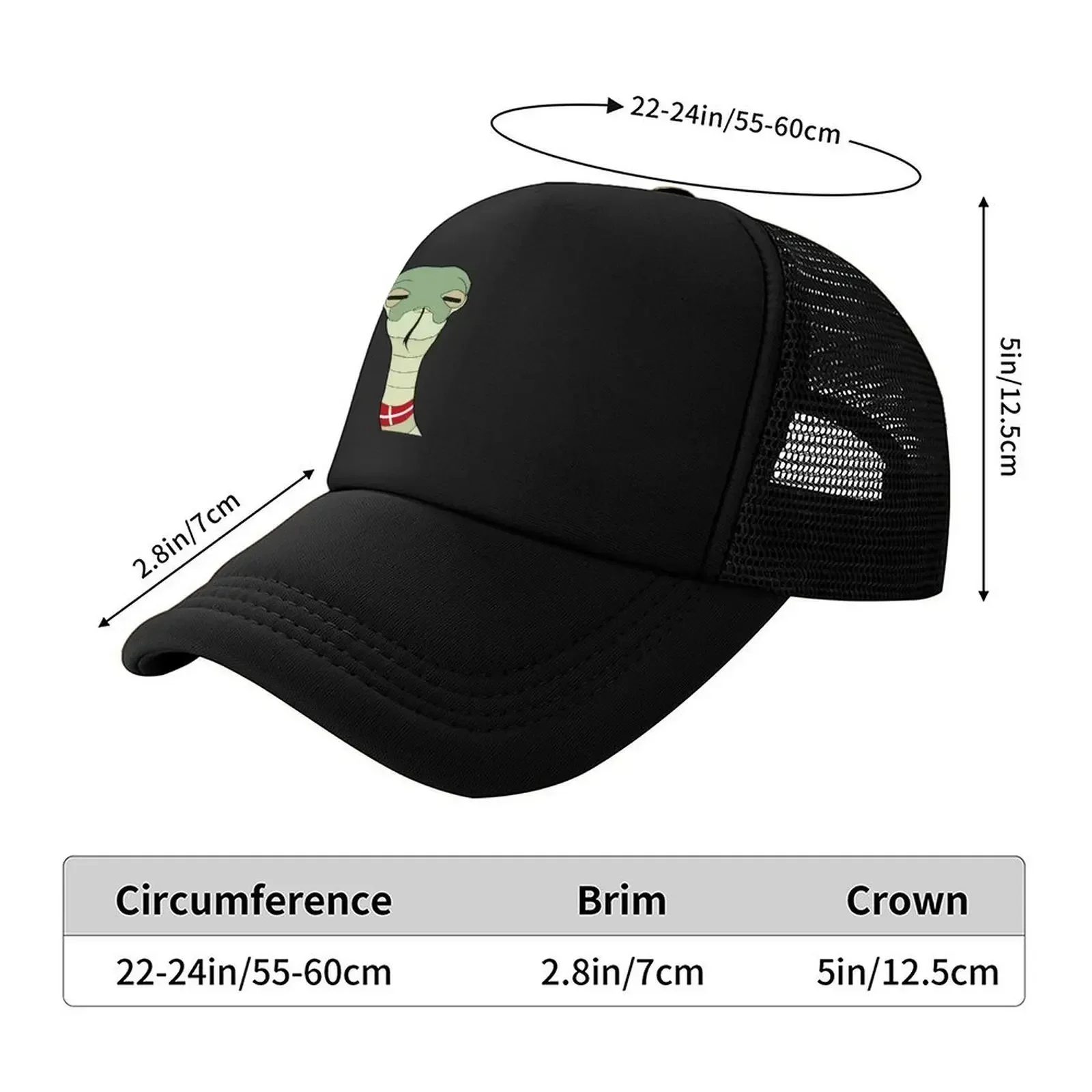 New Denmark Pride Baked Snake Flag - Funny Danish Nation Baseball Cap fashionable Hood sun hat Mens Caps Women's