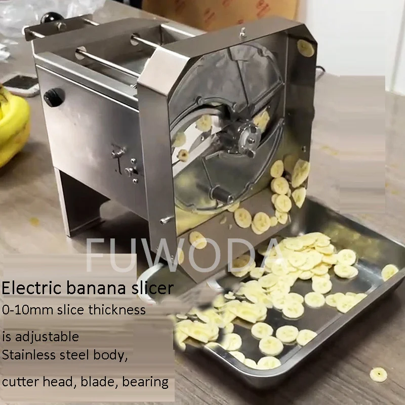 0-10mm Multifunction Slicer For Banana Cucumber SUS Cut Thin Pieces And Long Pieces Machine Commercial Banana Slicing Machine