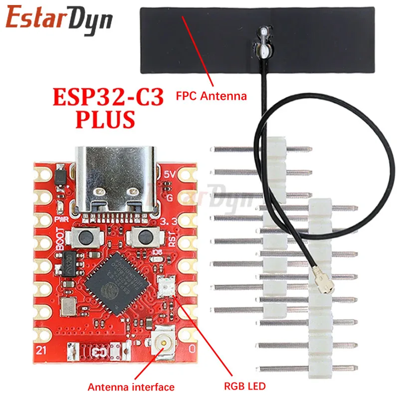 Estardyn ESP32-C3 SuperMini Plus Development Board WiFi Bluetooth ESP32 C3 Super mini V2.0 Red Board