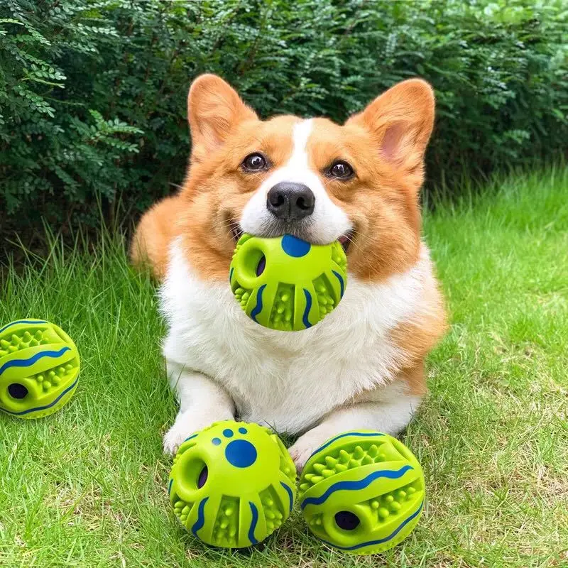 Juguetes interactivos para mascotas, pelota masticable para perros pequeños, medianos y grandes