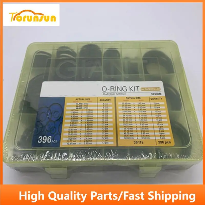 Fits Caterpillar Excavators O Ring Repair Box Excavator Accessories 396pcs