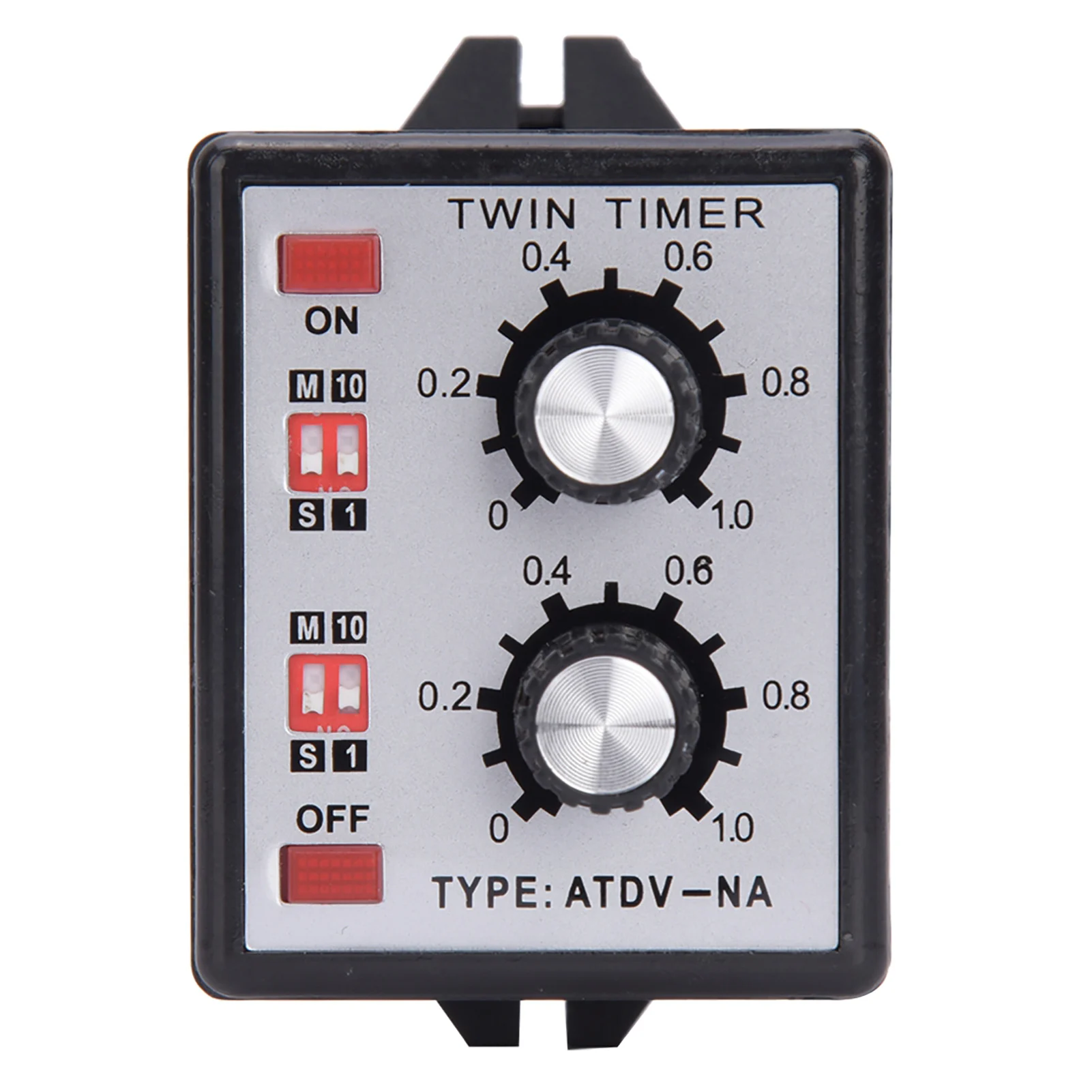 

AC110V to 220V Knob Control Time Switch Relay On Off Twin Timer Relay Multi-Section ATDVNA