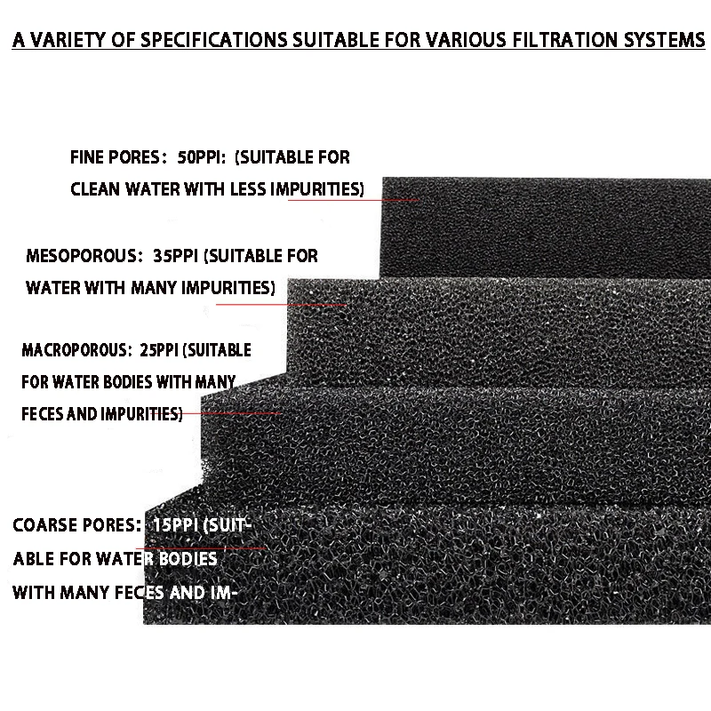 Akcesoria do akwarium Biochemiczny filtr bawełniany praktyczny akwarium staw piankowy filtr gąbkowy akcesoria do filtrów do czyszczenia akwarium