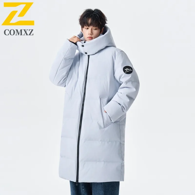 Maxbarley Winter Snow Cold Proof Down Jacket Men High Quality Stylish Thick White Duck Down Padded Coat Male Ski Thermal Parka
