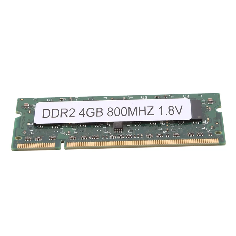 Intel amd,ddr2,4GB, 800mhz,pc2 6400,2rx8,200ピン,sodimm用のラップトップメモリ