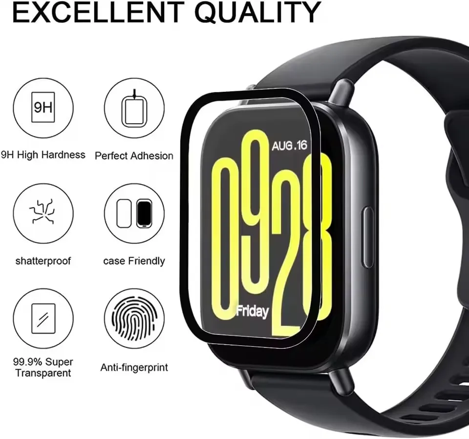 Redmi Watch 5 Active /Lite 보호 필름 용 3PCS 화면 보호 필름 Anti-Scratch Clear HD 프리미엄 필름