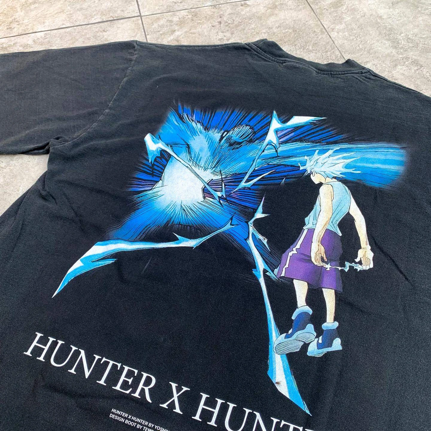 Hunter X Hunter Japanese Anime Fashion Vintage Loose Short-sleeved High-end Casual T-shirt