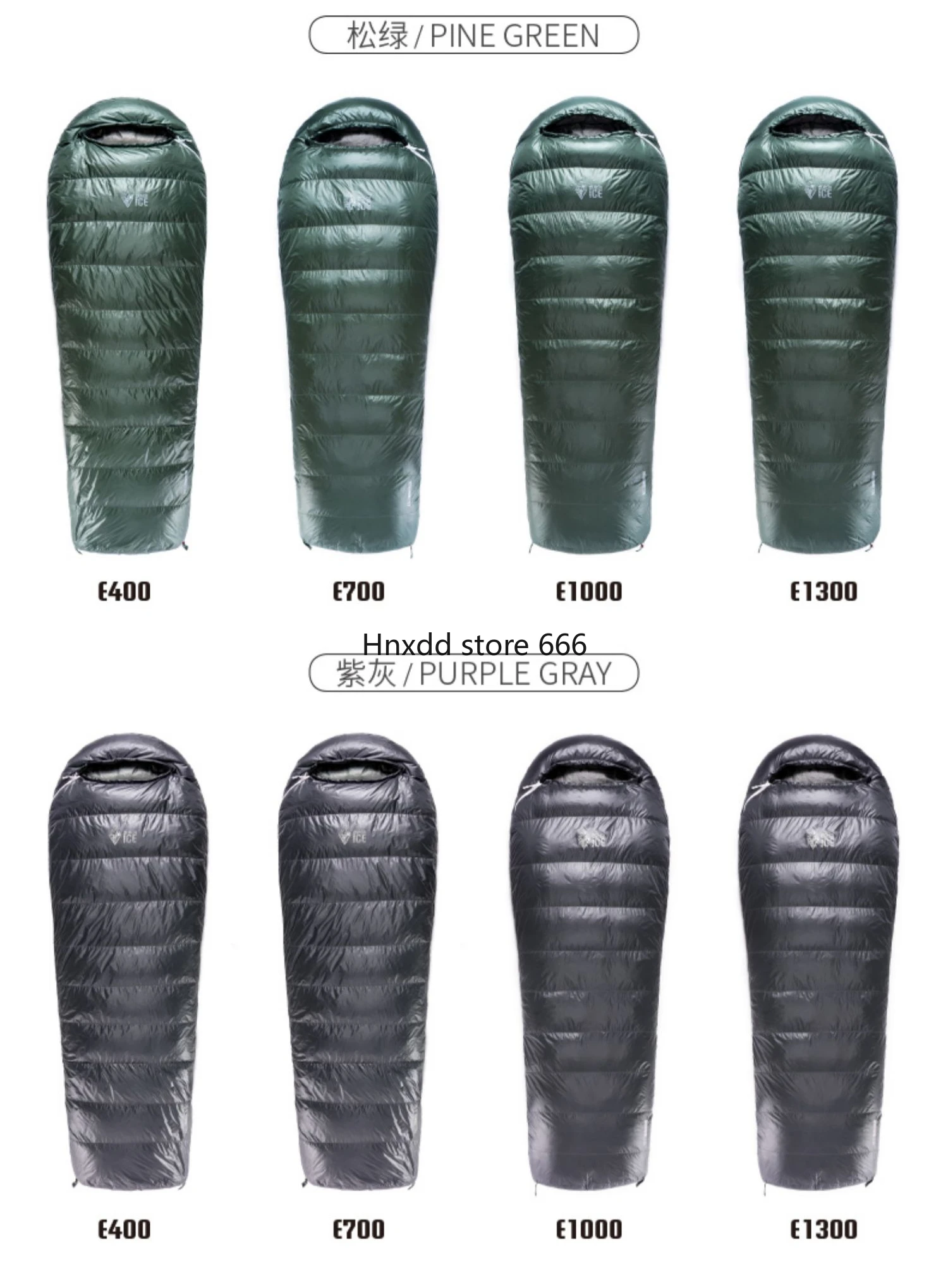 Outdoor camping sleeping bag goose down envelope sleeping bag can be spliced