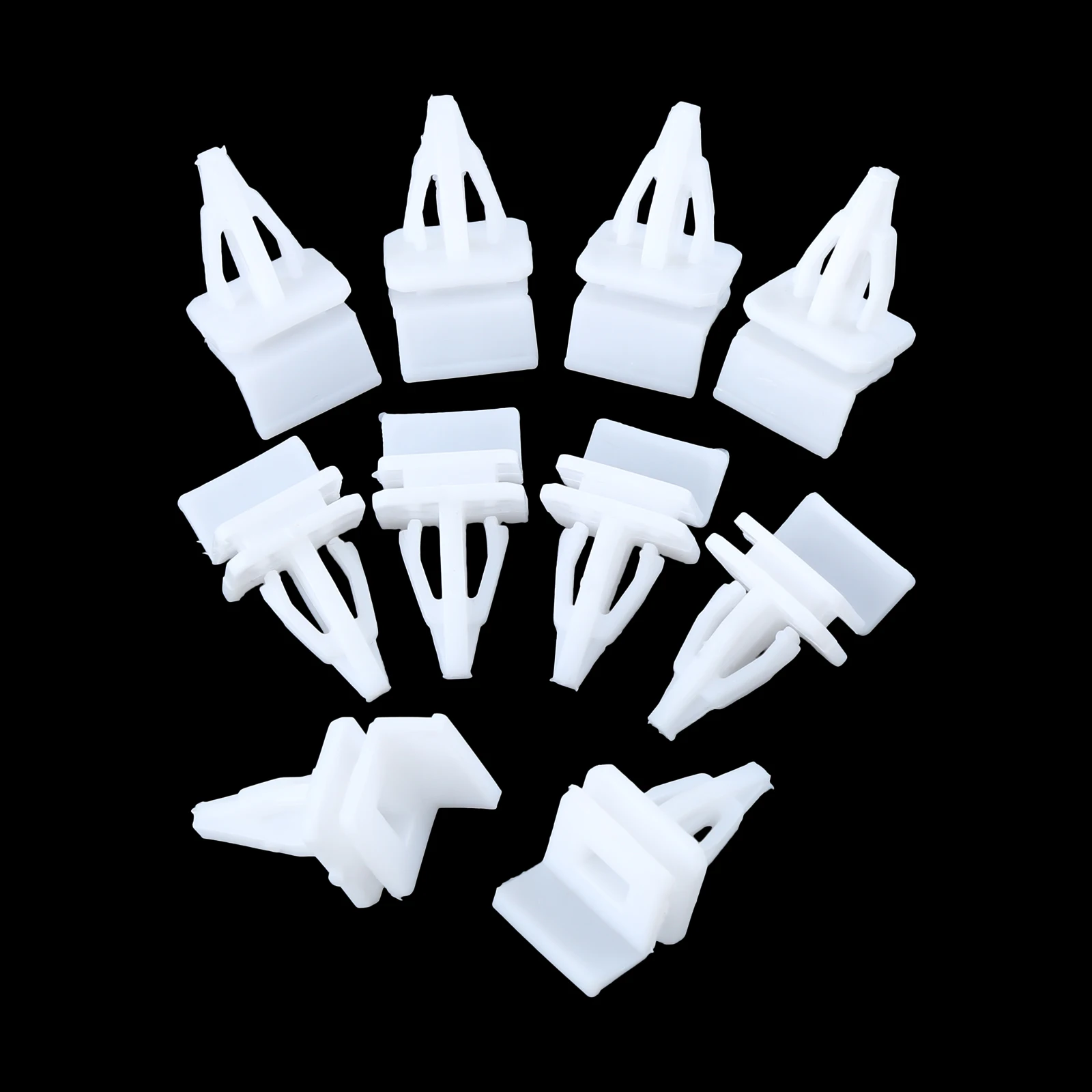 10pcs Seal Mounting Trim Clips ABS Fits Into 12mm Hole for Honda 91513-SM4-000 Accord Accra CL Legend MDX TL White Nylon