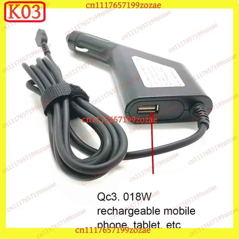 LK k3 65W USB-C Universal Laptop Car Charger, Fast Charging Power Adapter with QC 3.0 Support