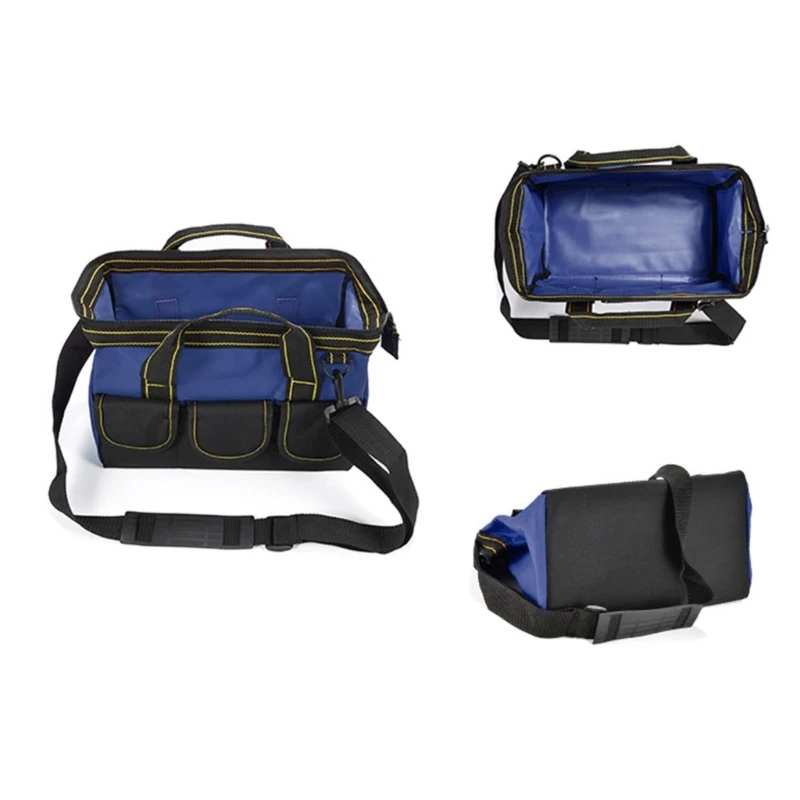 652F Portable Tool Bag for Men Wide Opening Tool Storage Oxford Tool Organizer Bag for Tool Storage Handbag for Screwdriver