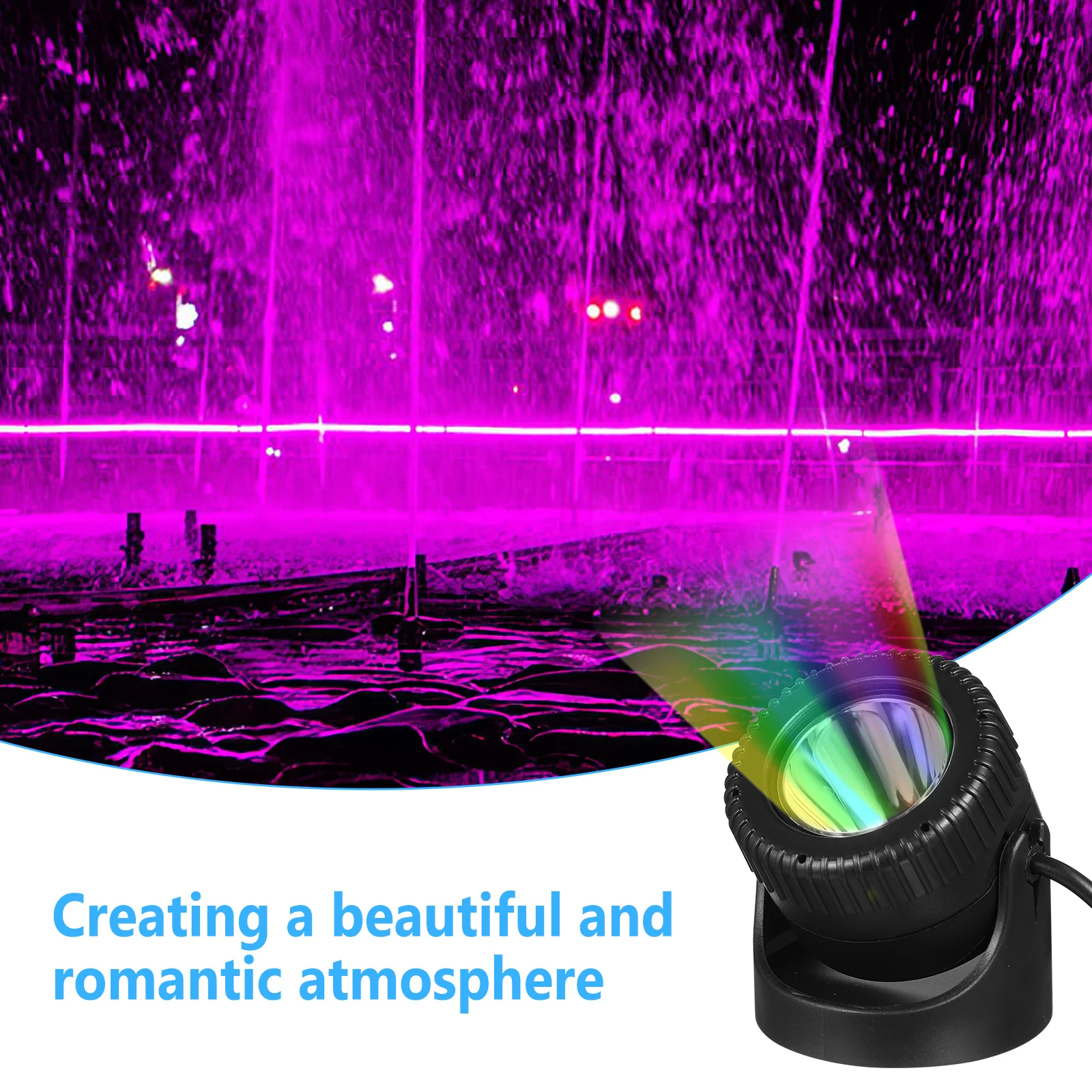 

Decorate Solar Underwater Lantern Lights Fountain Abs Waterproof Submersible Led