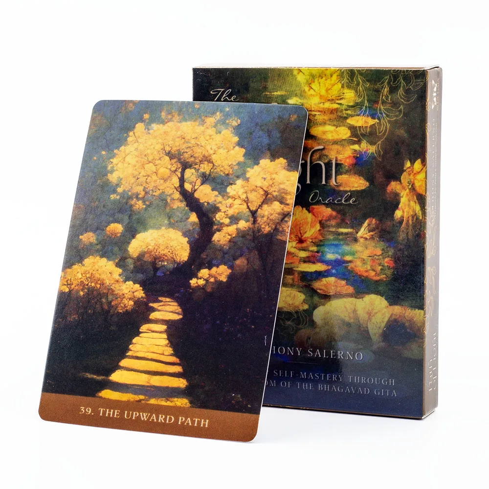 The Path of Light Oracle 39 Card Deck English Version for Healing & Self Mastery Divination Tarot Cards Funny Party Board Games