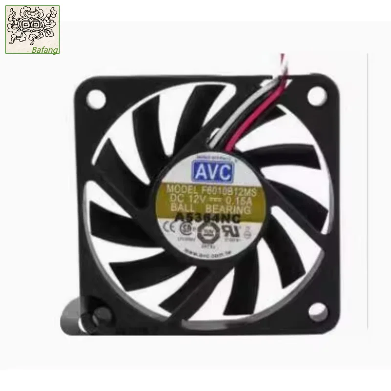 Ltsf لـ AVC F6010B12MS DC 12V 0.15A 60x60x10mm 3-Wire مروحة تبريد الخادم #1