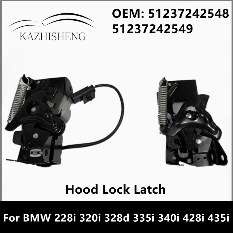 

1Pcs 51237242548 51237242549 Hood Lock Latch for BMW 228i 320i 328d 335i 340i 428i 435i M235i M3 M4