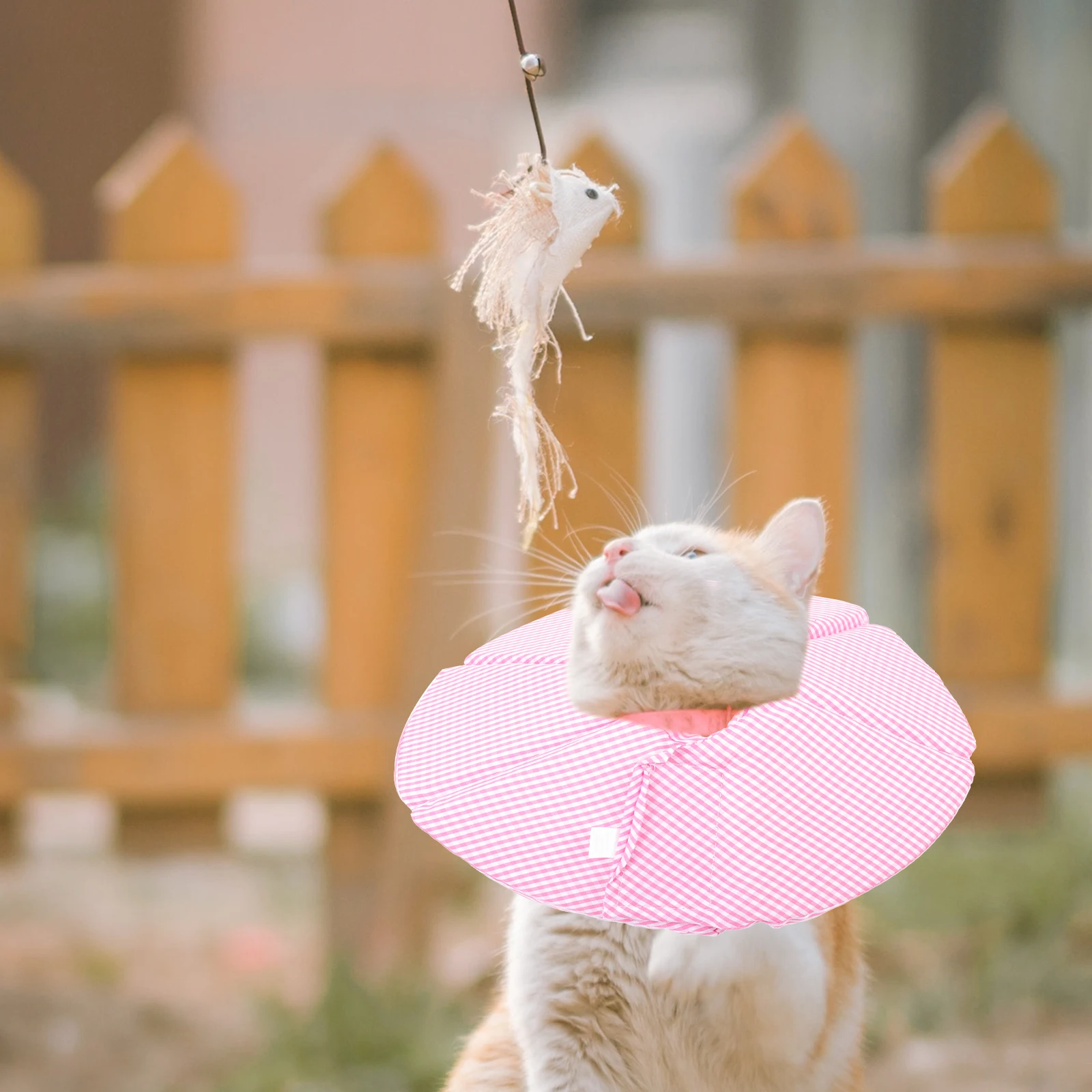 

Pet Recovery Supplies Cat Postoperative Collar Dog Wound Protector Adjustable Pink Safety Mask Prevent Licking Healing Injury
