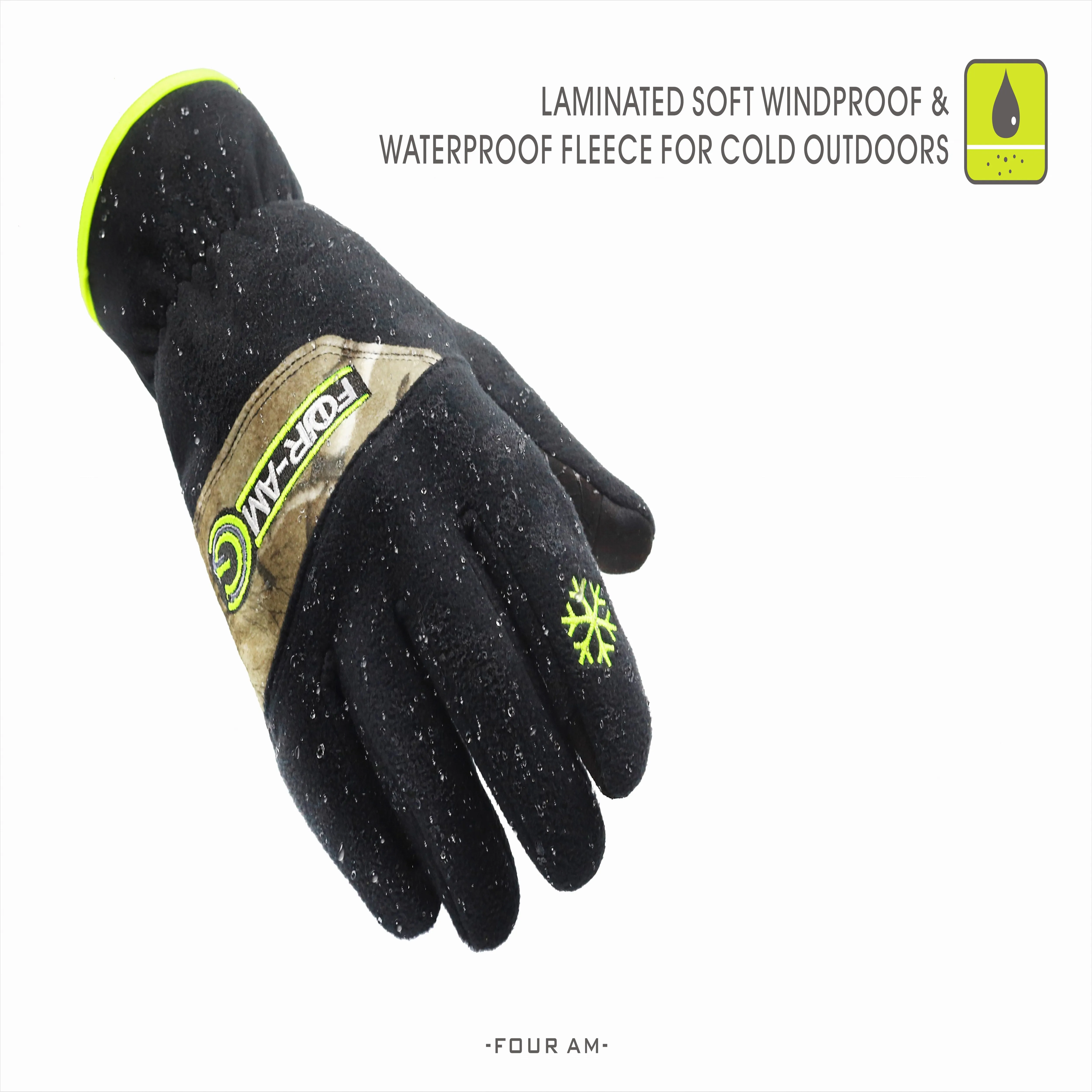 Tough Outdoors Fleece Winter Gloves 30-50 ℉ - Thermal Driving work gloves Women & Men - Cold Weather Touch Screen Warm Gloves