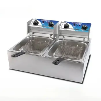 商用高容量雙缸電炸鍋 炸薯條機 炸小吃雙缸 10 best sales 油炸機 - №7
