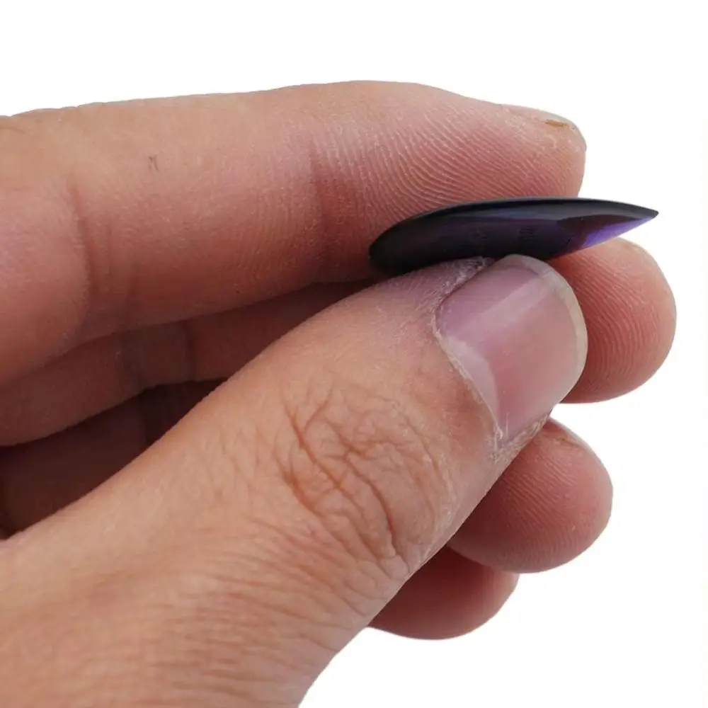 6 pezzi moda 1/2/3mm plettri per chitarra raccolta rapida ABS basso elettrico plettro accessori per chitarra tozzo