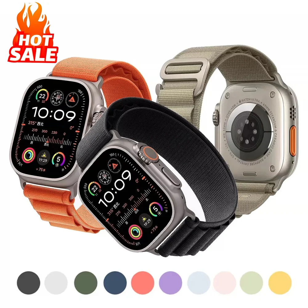 Trail Alpine Armbänder für Apple Watch Ultra 4 3 2 49mm 46mm 45mm 44mm 42mm 41mm 40mm Armband Correa iWatch 12 11 SE3 10 9 8