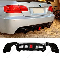 For Bmw E92 E93 Rear Diffuser Rear Bumper Lip Splitter With Pilot Light 3 Series 320d 325d 330d 335i 06-13 2-DR M-TECH Tuning