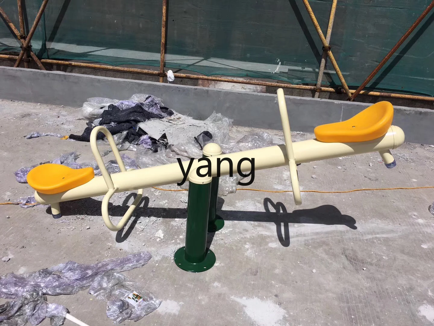 LTT Park Seesaw for Children Outdoor Fitness Equipment Outdoor Single Column Double-Column Seesaw