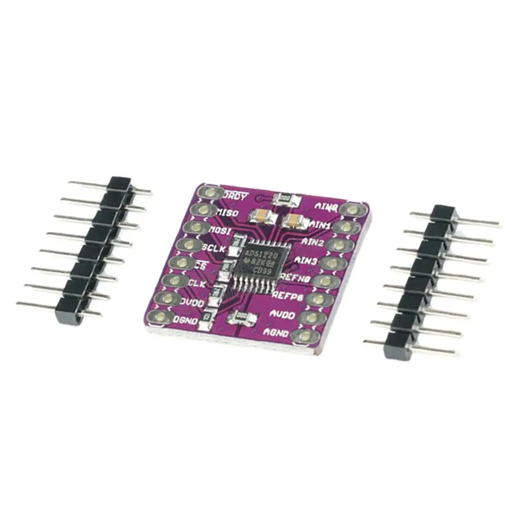 High Precision ADS1220 2-channel ADC Converter for Bridge Sensor Measuring