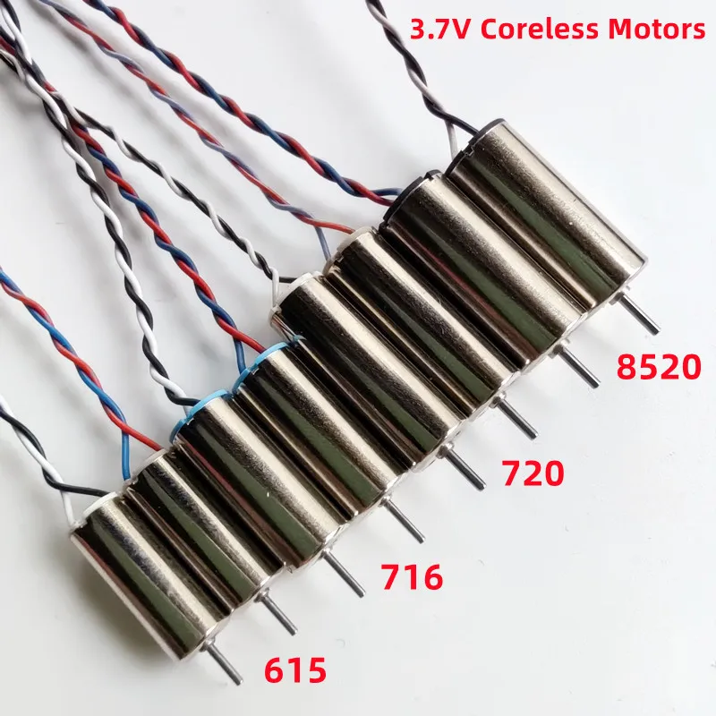 DC 3V 3.7V Mini Coreless Motor 408 412 610 612 615 716 720 816 8520 8523 1020 High Speed Hollow Cup Engine DIY RC Drone Aircraft