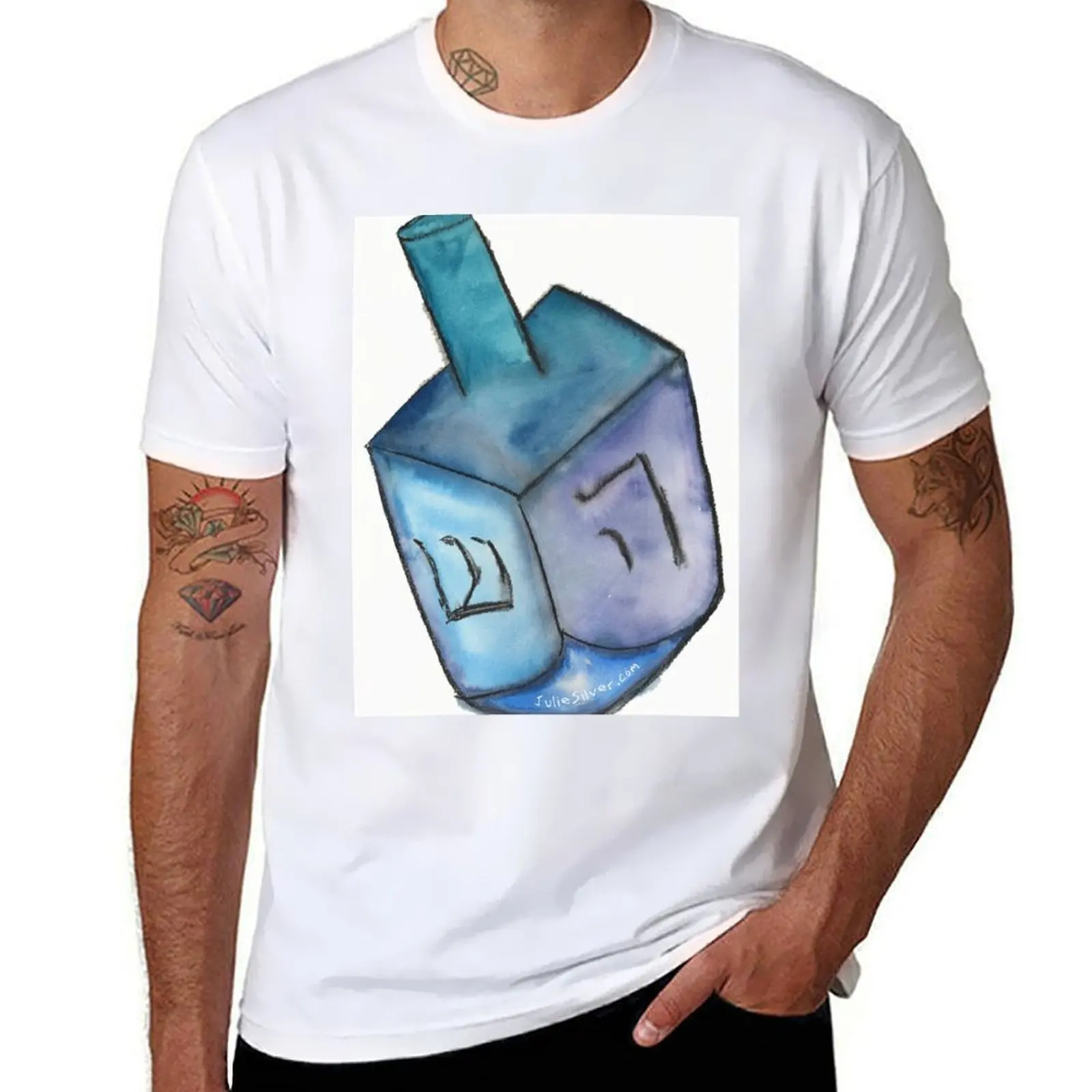 

my blue dreidl T-Shirt t shirts for man graphic vintage man tshirt T-Shirt