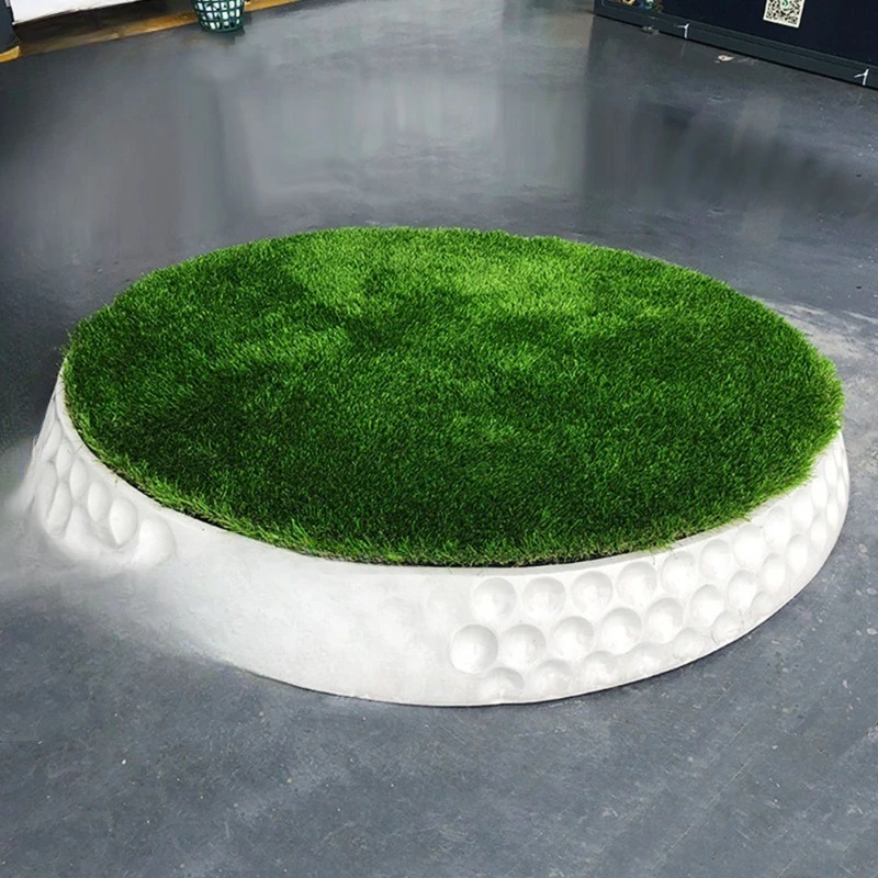 Golf Driving Range Standard Strike Pad, Adjustable Slope 3D