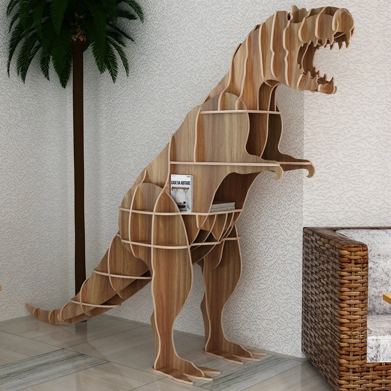 

Creative shop window floor ornaments, animal shape decoration display stand, simple kindergarten bookshelf shelf