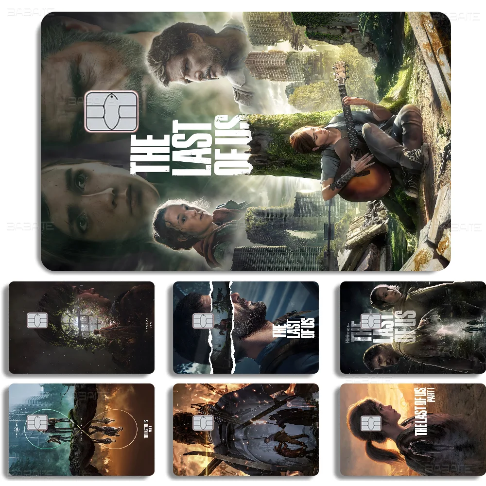 The Last Of Us Part II Anime Front Cover Film Sticker Skin For Credit Debit Card Small Large Chip