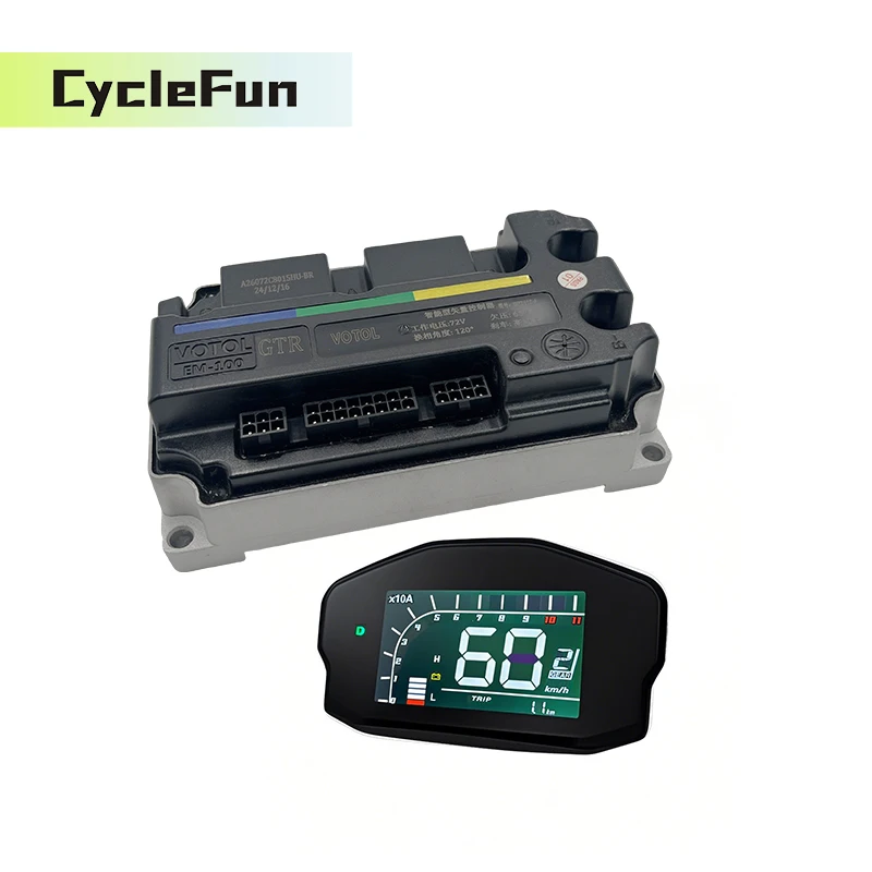 

Votol 150A DC EM-100 GTR Brushless Controller with DKD Display For QS120 2kw PMSM Wheel Motor Electric Motorcycle Scooter