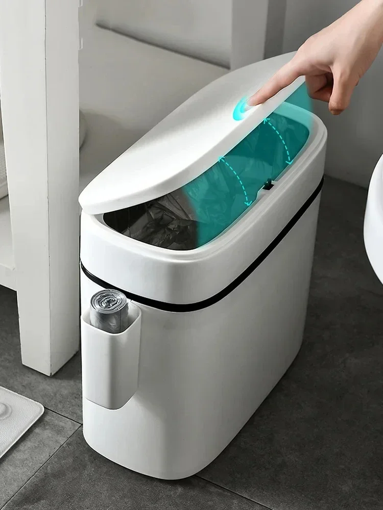 10/12L Household Wastecan Press-Type Trash Bins Kitchen Bathroom Waterproof Dustbin Storage Box Garbage Bins Paper Wastebasket