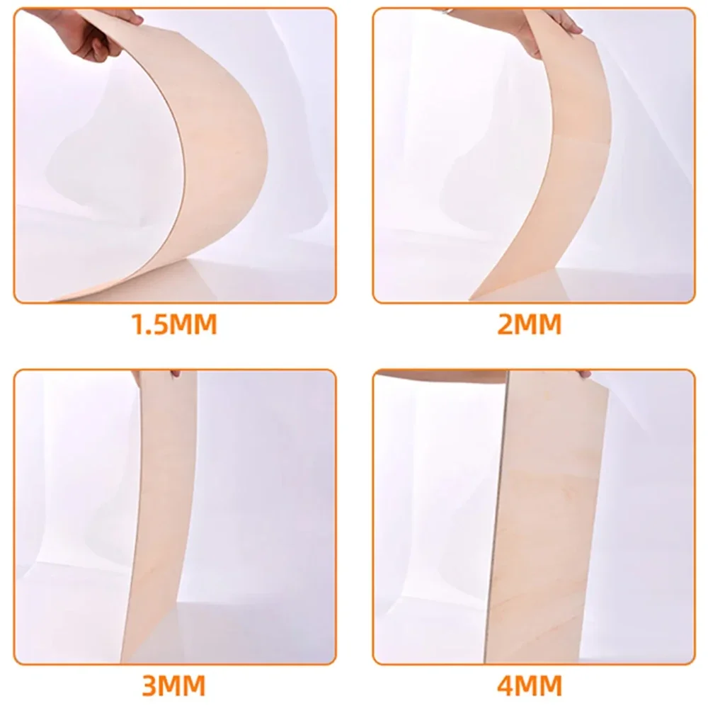 1-5Pcs Thickness 8mm 10mm Basswood Craft Board Model Layer Wood Board DIY Craft Sand Table Building Model Materials Accessories