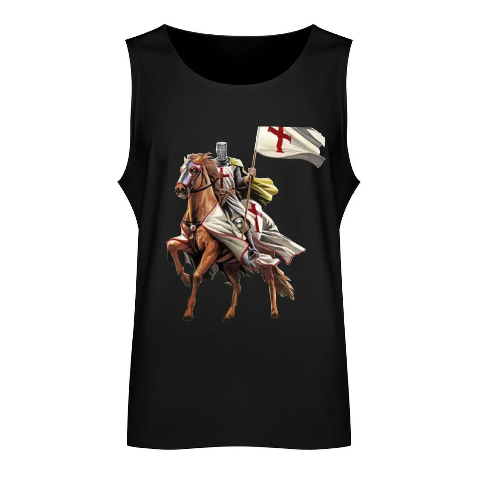 Knights Templar Battle Ready Tank Top Men's sleeveless t-shirt sleeveless Men's t-shirts best selling products