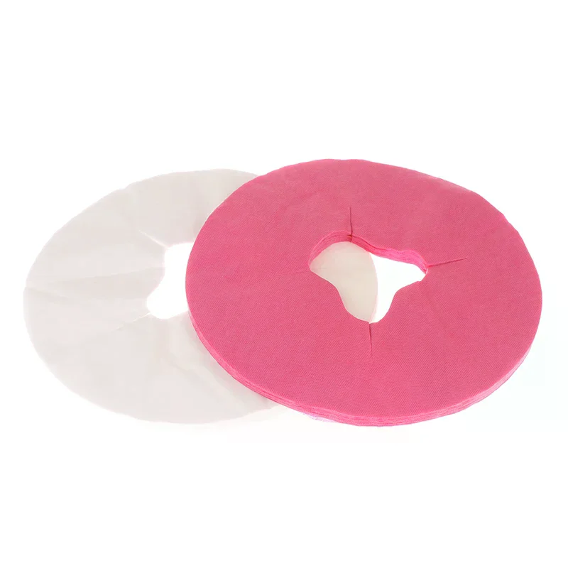 100pcs Spa Salon Disposable Massage Face Rest Cushion Covers Cradle Sheets Headrest Pillow Paper Massage Face Cradle Table Cover