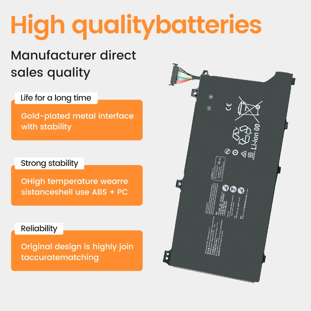 New 11.46V 42Wh HB4692J5ECW-31 Laptop Battery For Huawei Matebook D15 BoB-WAE9P Boh-WAQ9RP HLY-19R HNL-WFP9 WFQ9 WRTD-WFH9