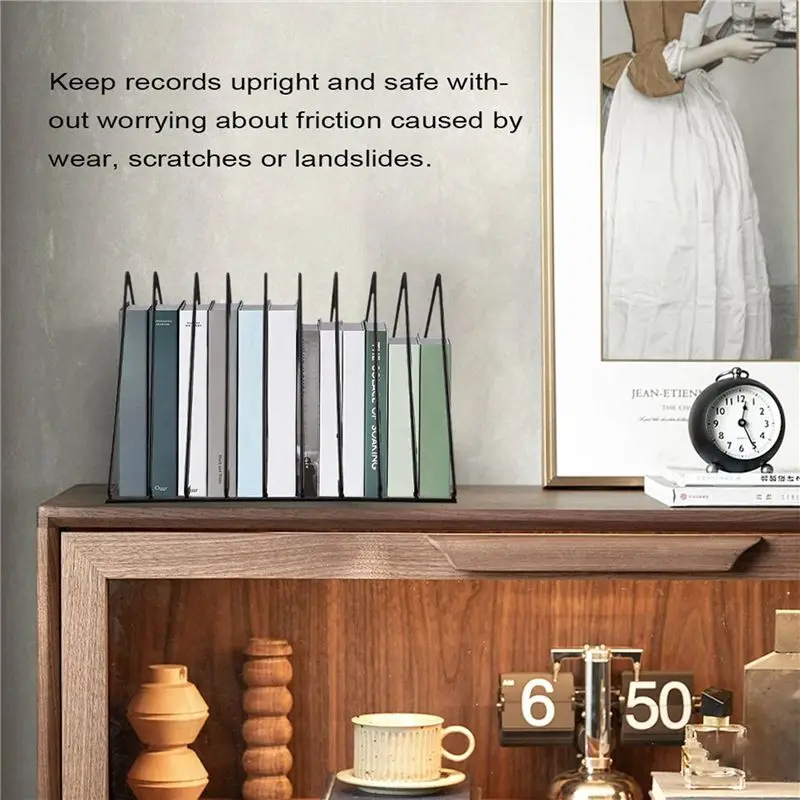 ABVJ-Vinyl Record CD Magazine Storage Rack Album Display Rack Multifunctional Vertical Creative European Art Collection