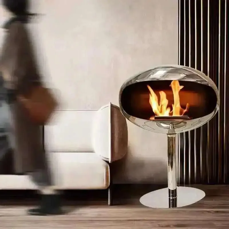 

Скандинавские кованые железные камины, креативный декор для виллы, арт для гостиной, обогреватель, современный дизайнерский напольный орнамент