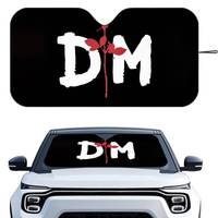 Band D-DEPECHE M-MODE Car SunShade Heat-insulating Aluminum FilmReusable Suction Cup Blocks UV Rays Car Sun Visor Protector