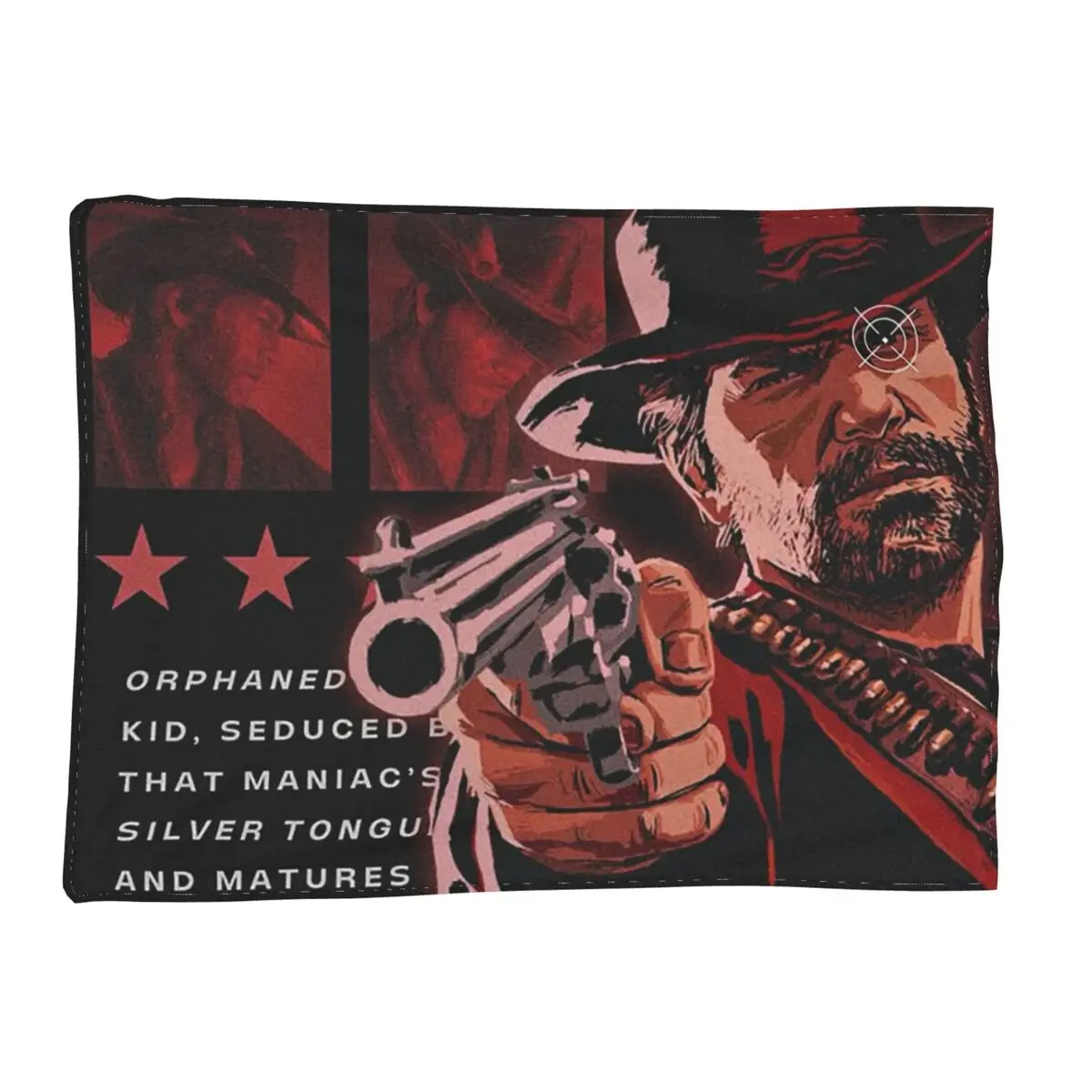 Arthur Morgan Hearts Blanket Soft Warm Flannel Throw Blanket Bedspread for Bed Living room Picnic Travel Home Couch