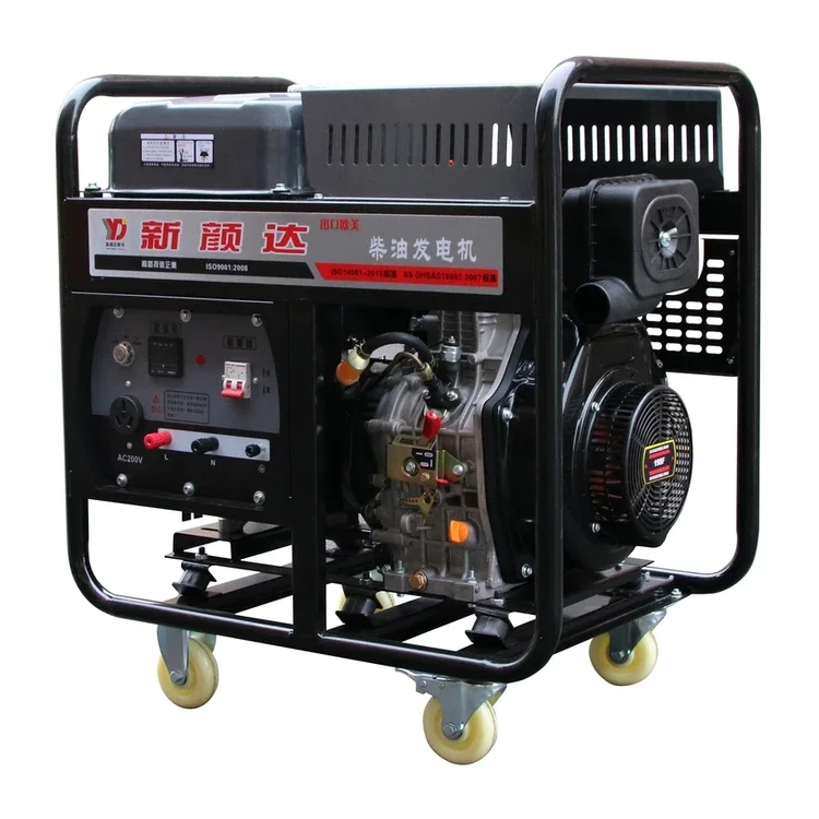 YUNYI YD13000H 10KW199 single cylinder engine single phase 220V three phase 380 equal power gasoline generator set