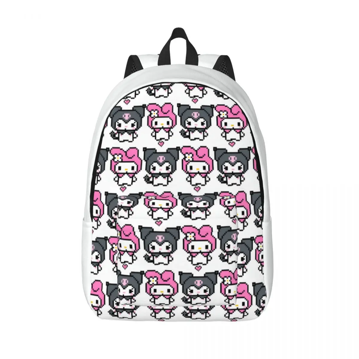 

Для подарков Kuromi и Melody, сумка для книг с несколькими отделениями Sanrio, женский рюкзак с регулируемым ремешком для путешествий