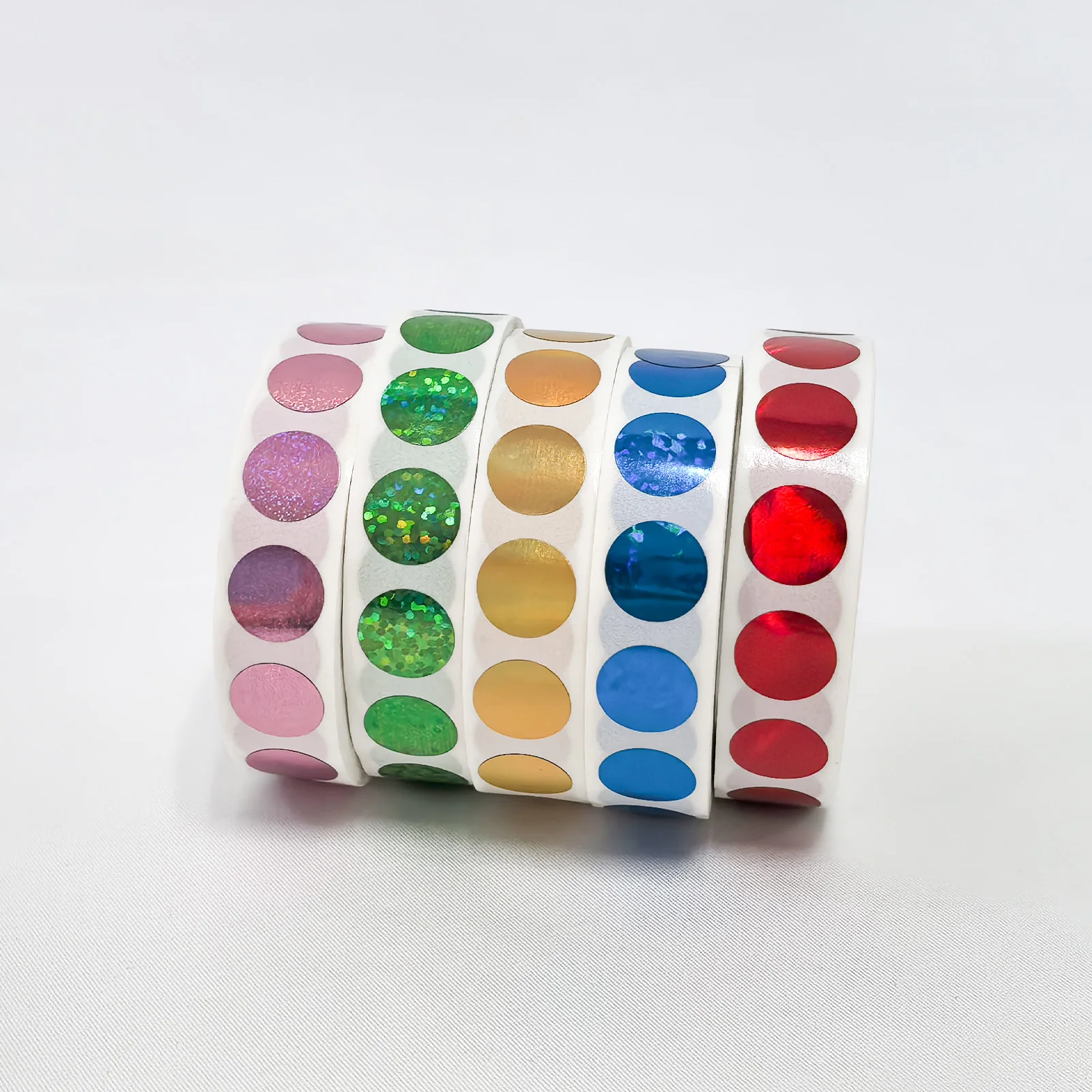 Scratch Off Stickers 12*12mm Round Holographic Laser Color Metallic Hologram Game Scratch Off Labels Scratch Off Card