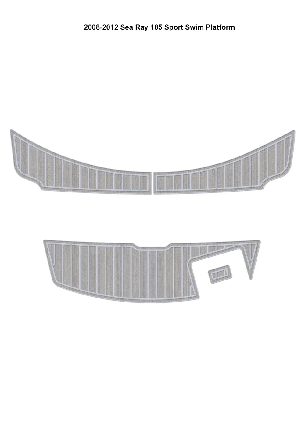 2008-2012 Sea Ray 185 منصة السباحة الرياضية وسادة قارب إيفا رغوة خشب الساج سطح السفينة حصيرة SeaDek MarineMat Gatorstep نمط الذاتي LGH6