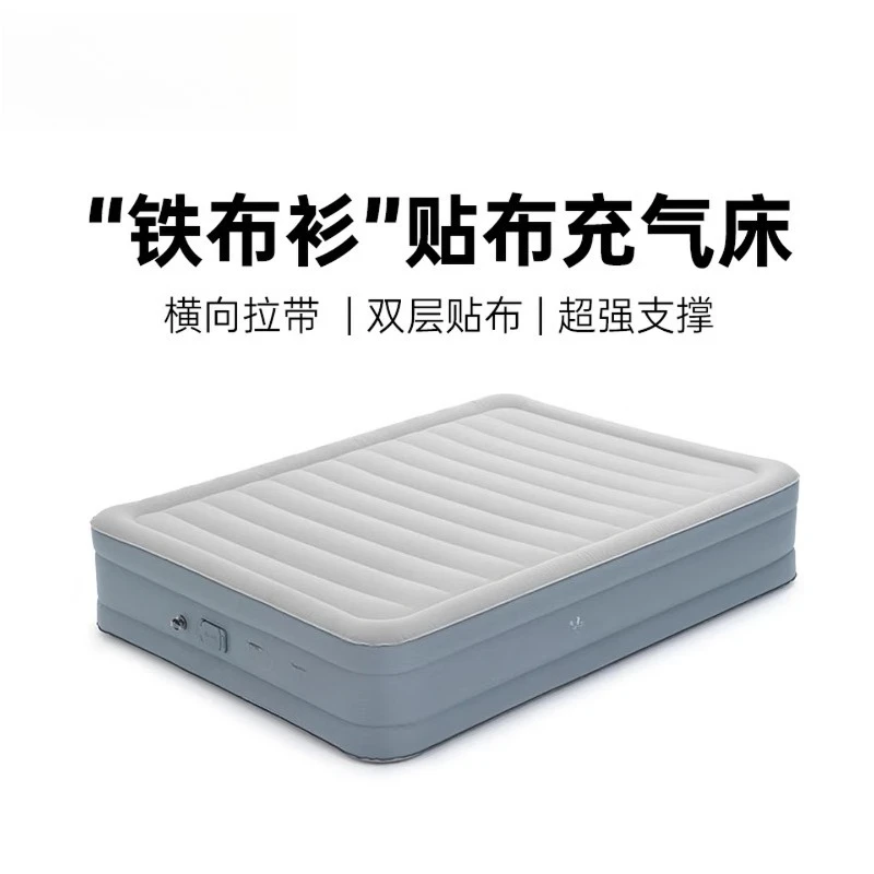 

mattress outdoor single air cushion camping floor bunk household air mattress bed + flocking inflatable pillow * 2