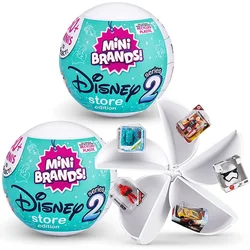 Disney Cartoon Characters 5 Surprise Mini Toy Brands Mystery Capsule Collectible Toys Blind Ball Children's Birthday Gifts